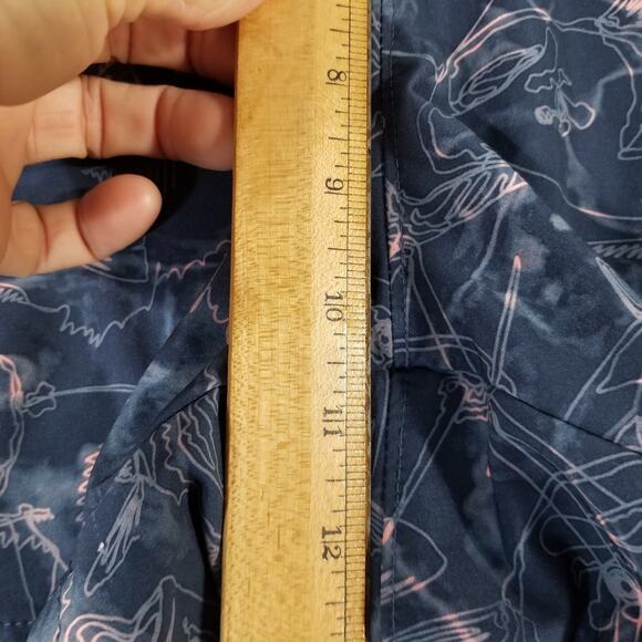 Columbia PFG Shorts Mens Large Blue Fish Print Performance Quick Dry Swim Trunks - Picture 9 of 16